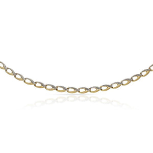 PULSERA ORO BICOLOR TROQUELADA