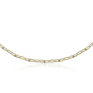 PULSERA ORO 18KL BICOLOR TALLADA