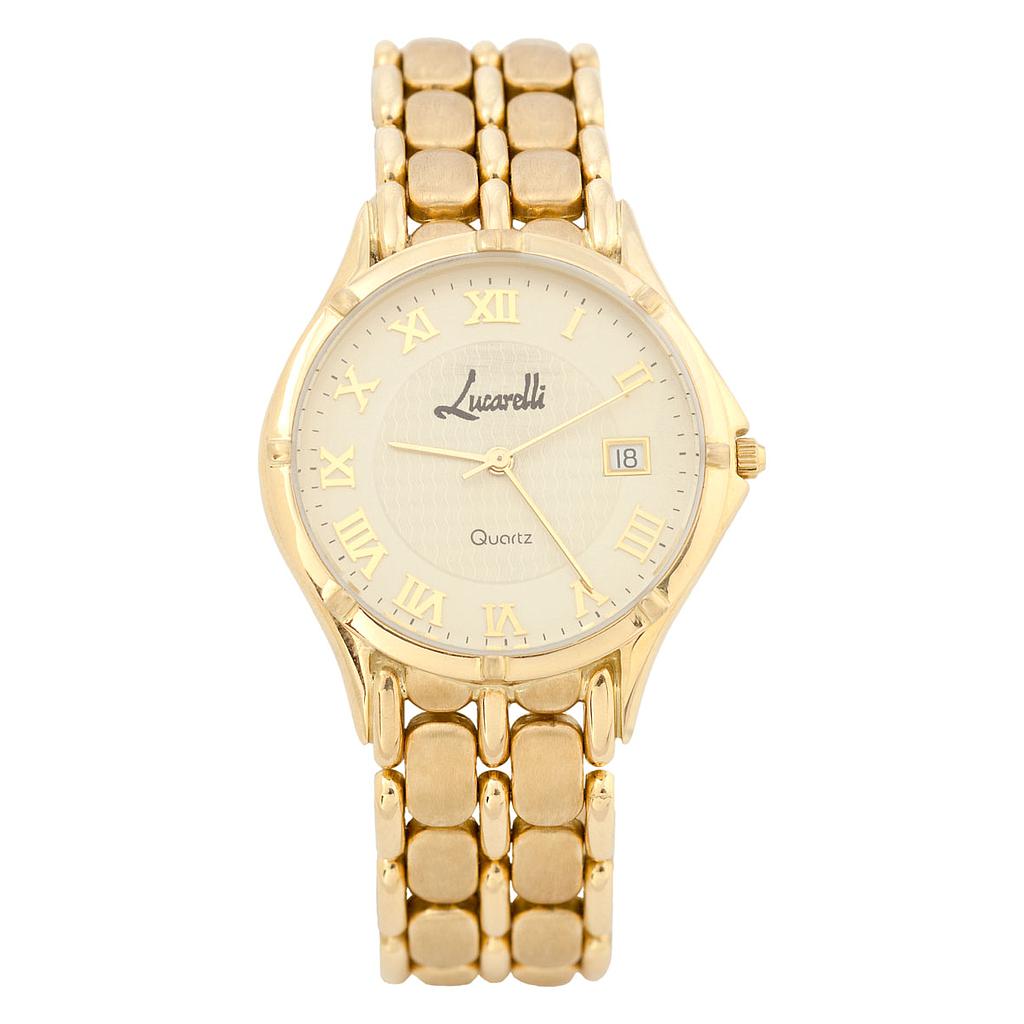 RELOJ ORO 18KL CABALLERO LUCARELLI