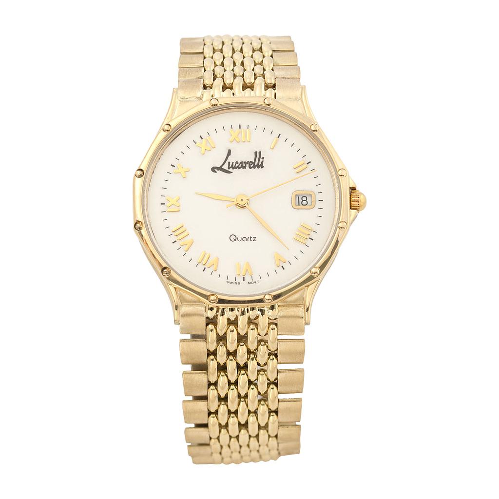 RELOJ ORO 18KL CABALLERO LUCARELLI