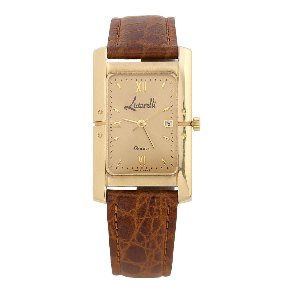 RELOJ ORO 18KL CABALLERO LUCARELLI