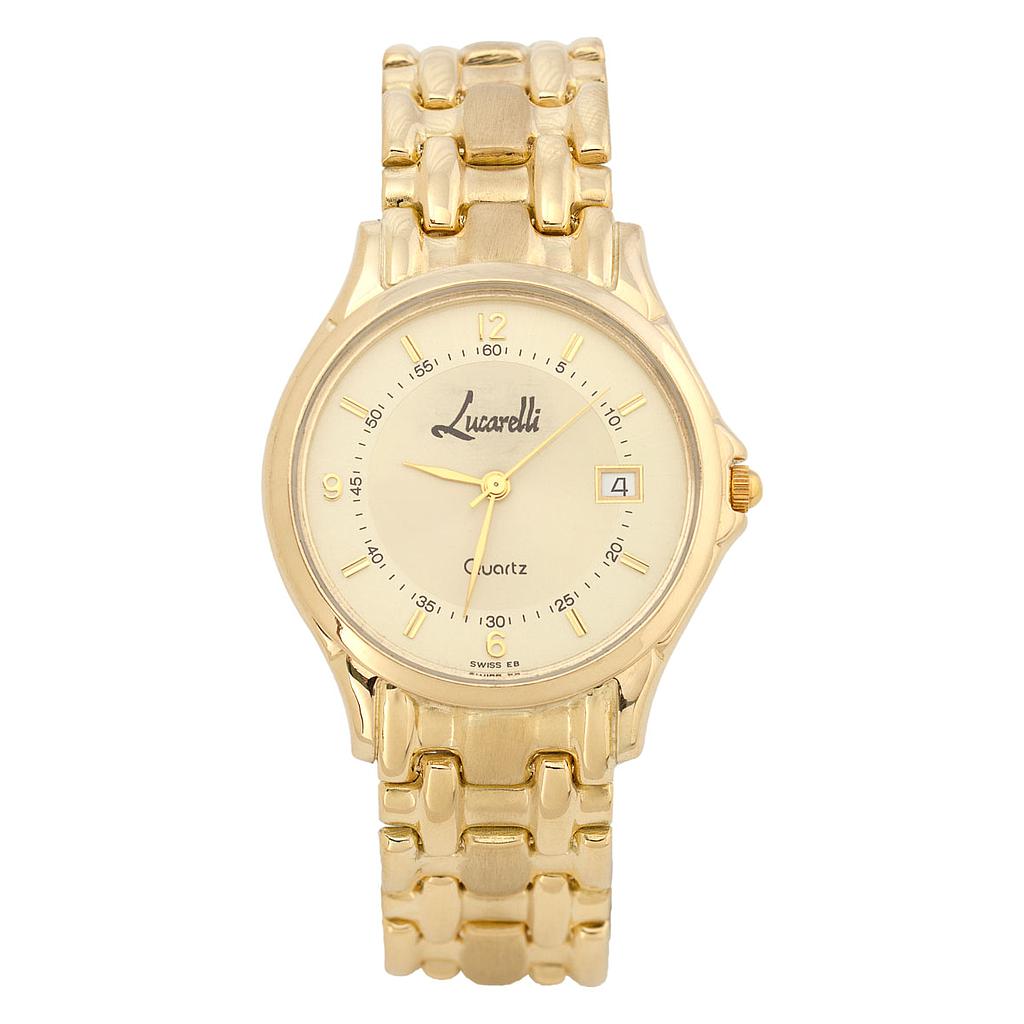 RELOJ ORO 18KL CABALLERO LUCARELLI