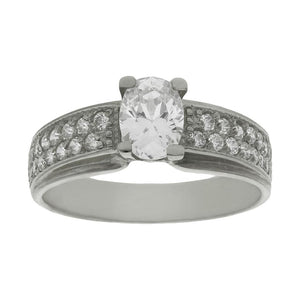SORTIJA ORO BLANCO 18KL CIRCONITAS