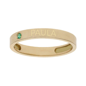 SORTIJA ORO 18KL - 1 ANILLO PERSONALIZADO NOMBRE
