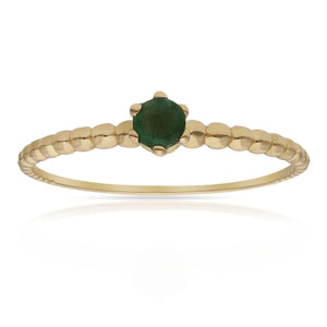 SORTIJA ORO 18KL ESMERALDA FINA