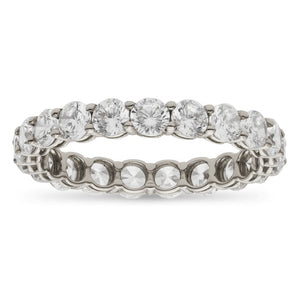 SORTIJA ORO BLANCO 18KL INFINITY CIRCONITAS - 3MM