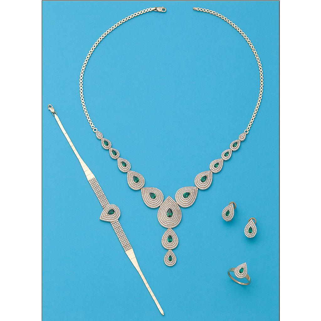 SORTIJA ORO 18KL CRISOPAL Y CIRCONITAS