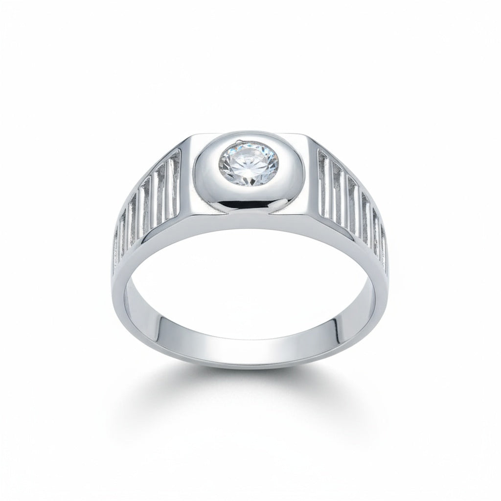 SOLITARIO ORO BLANCO 18KL