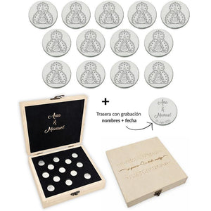 ARRAS PERSONALIZADAS V. DE LA CABEZA · ACERO PLATEADO + ESTUCHE MADERA