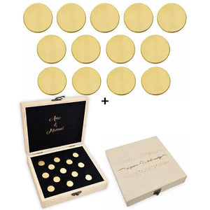 ARRAS PERSONALIZADAS DISEÑO EXCLUSIVO · ACERO DORADO + ESTUCHE MADERA