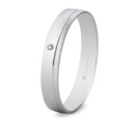 Alianza Argyor 3.5mm con diamante 0.01ct