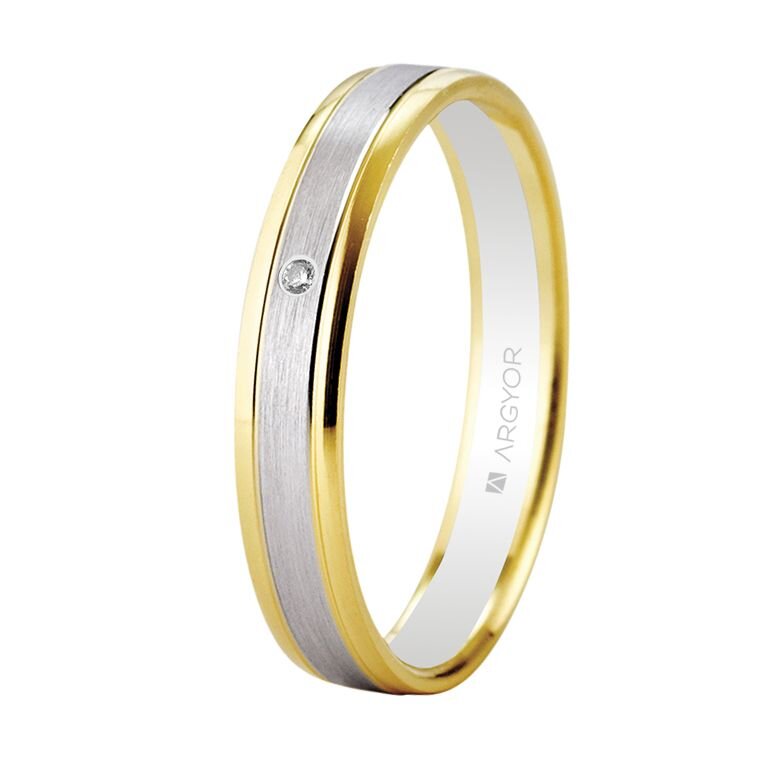 Alianza Argyor bicolor diamante 5240496D
