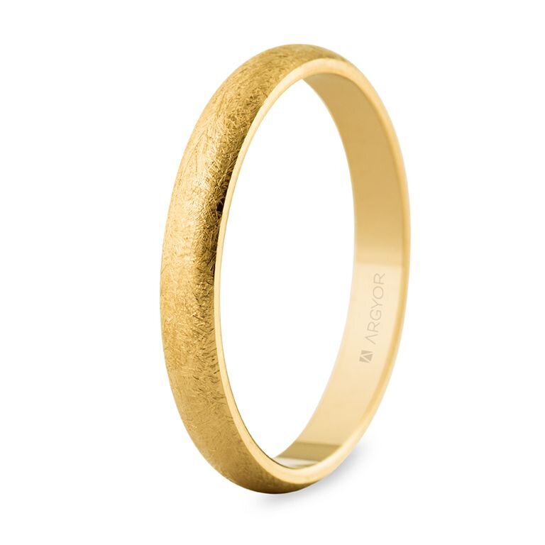 Alianza Argyor boda de oro 3mm hielo (50306H)
