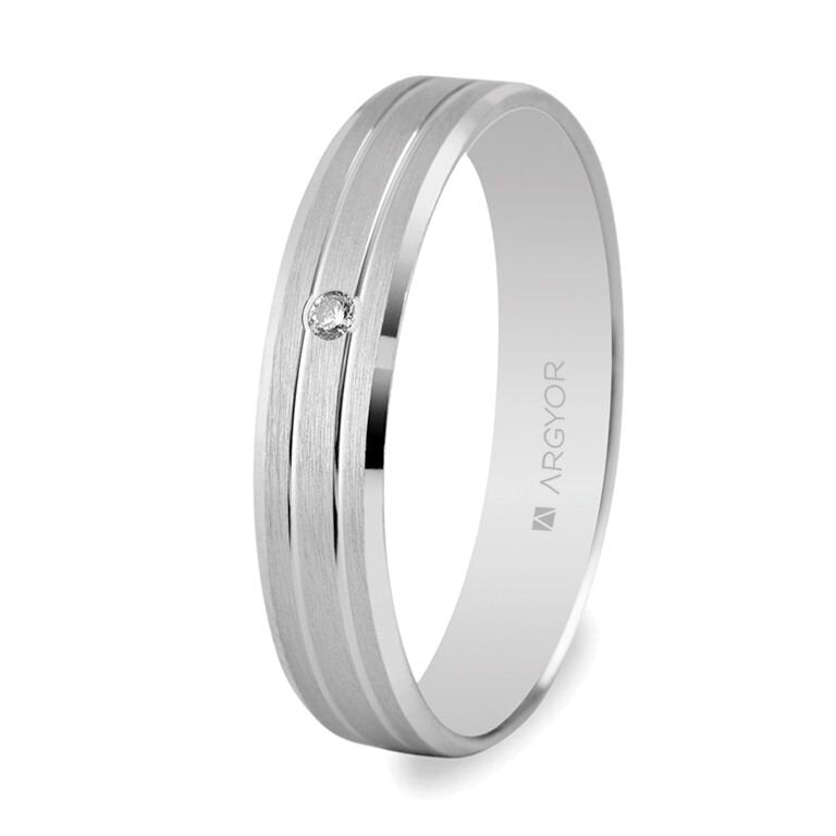 Alianza Argyor boda o. blanco diamante 5B40436D