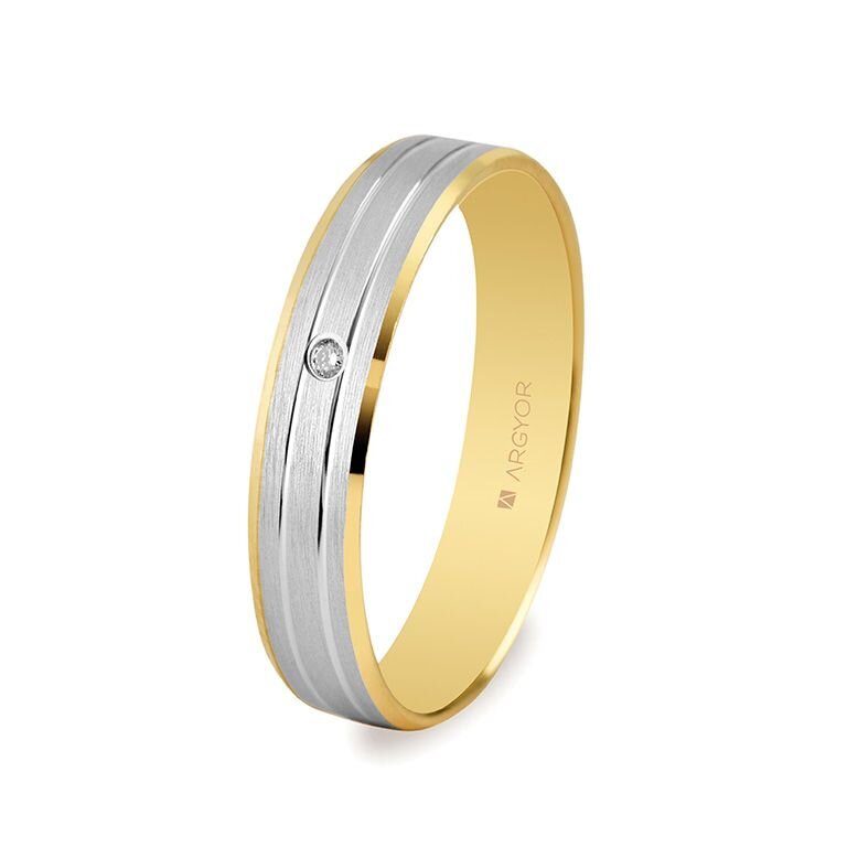 Alianza Argyor de boda bicolor 5240436D