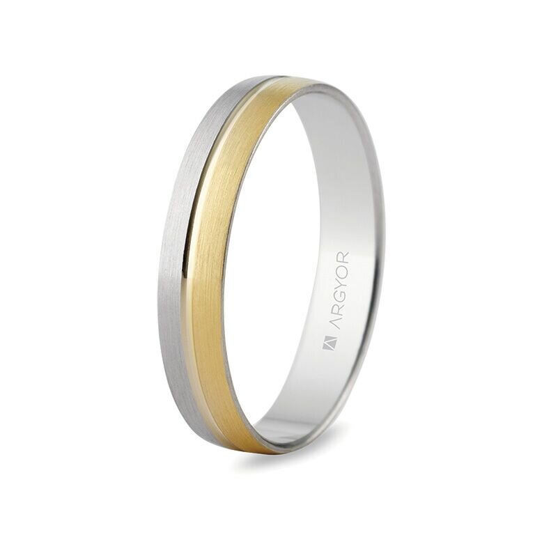 Alianza Argyor de boda bicolor 5240480