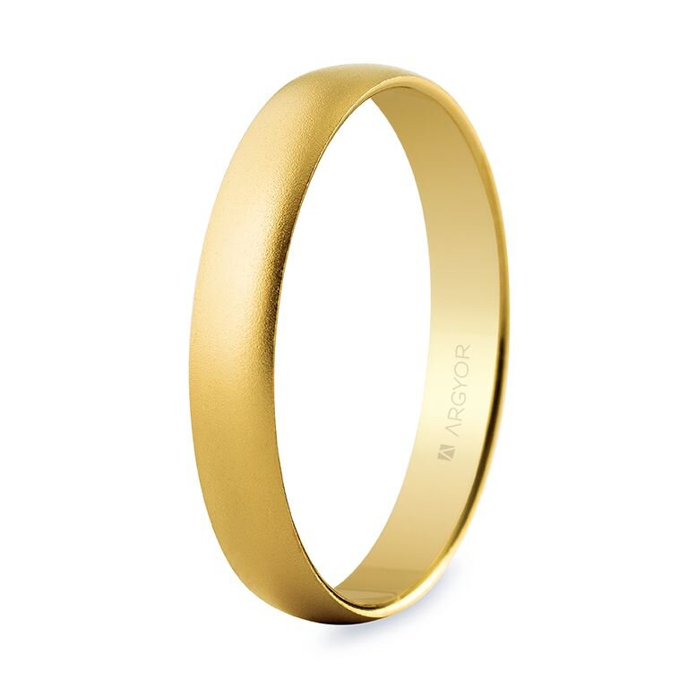 Alianza Argyor de boda oro 3,5mm arena (50353M)