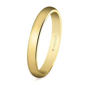 Alianza Argyor de boda oro 3mm (50306)