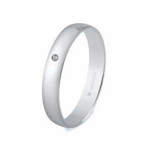 Alianza Argyor de boda oro blanco 5B353D