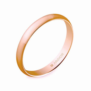 Alianza Argyor de boda oro rosa 5C305