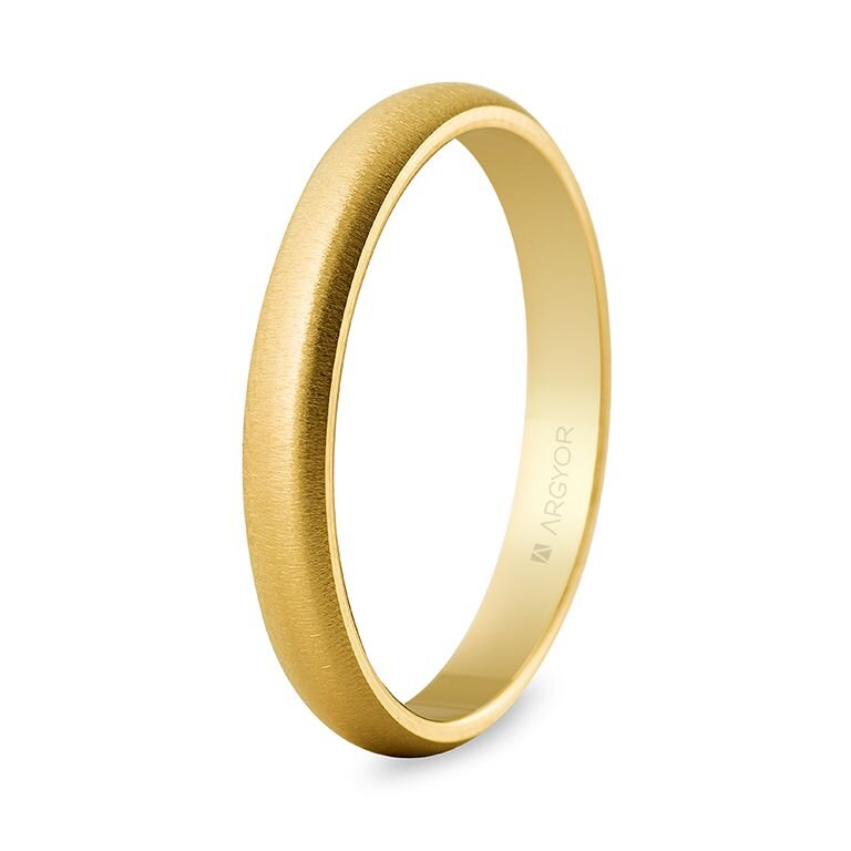 Alianza Argyor de oro 3mm texturizada (50306T)