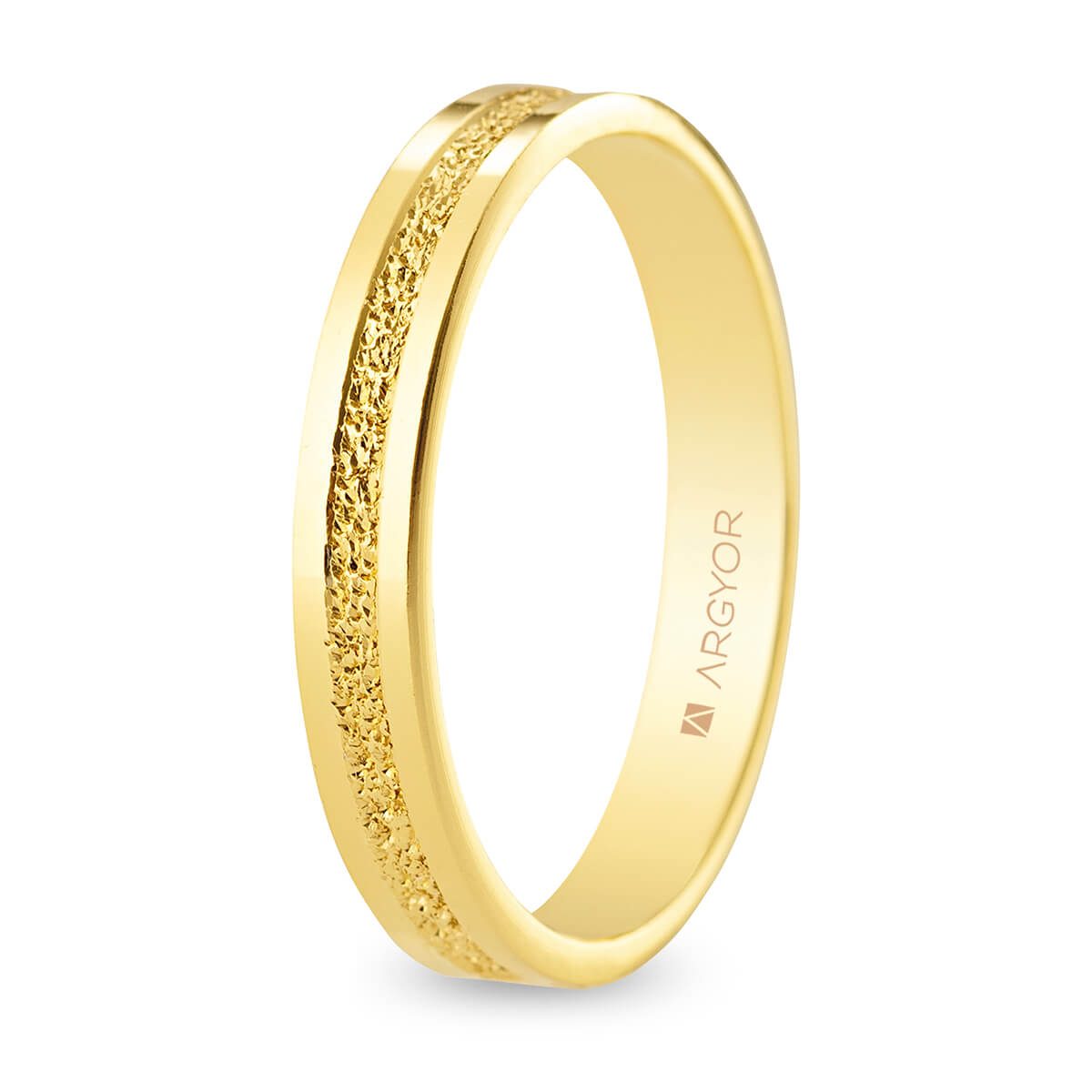Alianza Argyor en oro amarillo
