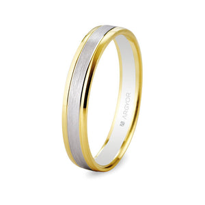 Alianza Argyor MOD. 5240496. Alianza de boda bicolor 5240496