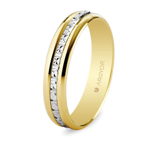 Alianza Argyor MOD. 5245463. Alianza de boda bicolor 5245463