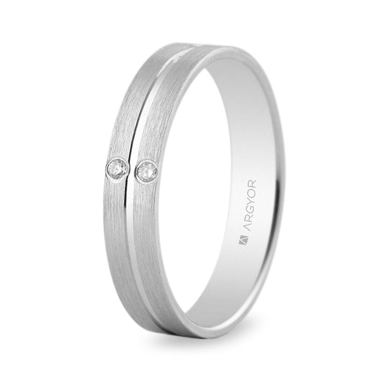 Anillo Argyor en oro blanco oro blanco y diamantes 554B2494
