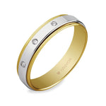 Alianza Argyor MOD. 55523158. Alianza 5mm con diamante 0.06ct