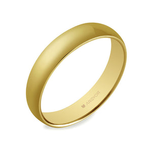 Alianza Argyor MOD. 5640001. Alianza boda 4mm oro confort (5640001)