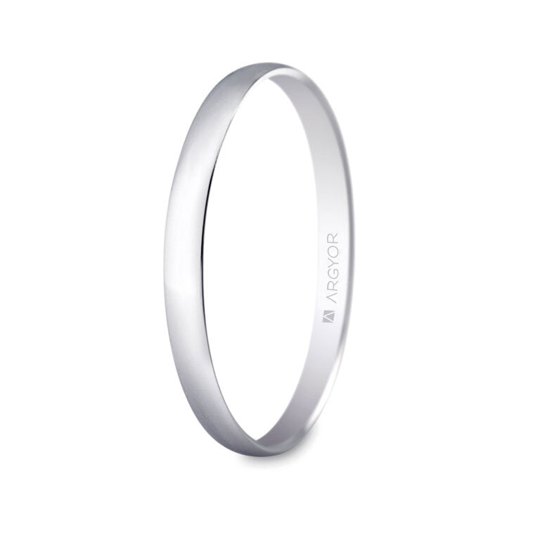 Alianza Argyor de boda oro blanco 5B201