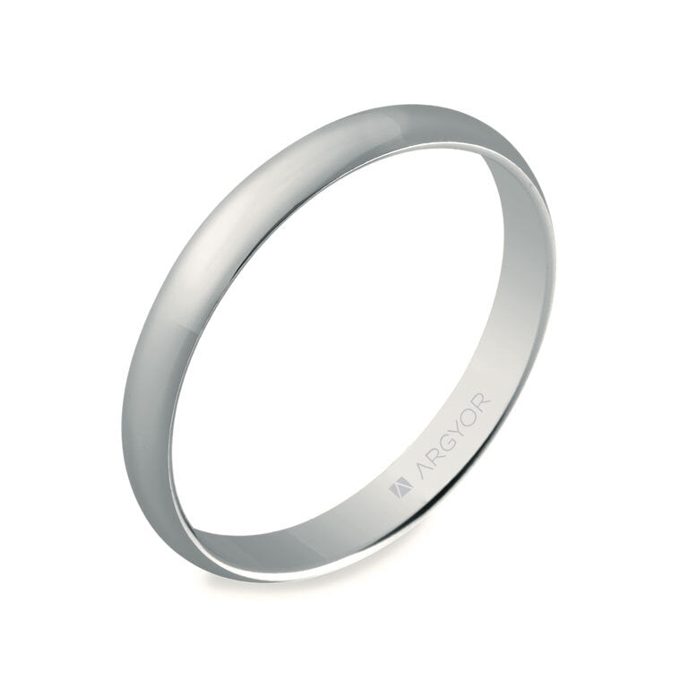 Alianza Argyor MOD. 5B305. Alianza de boda oro blanco 5B305