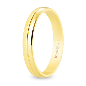 Alianza Argyor oro 18k ancho 3,5 mm.
