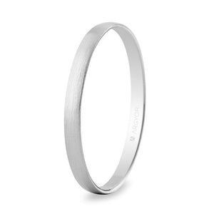 Alianza Argyor oro blanco 2mm satinada (5B201S)