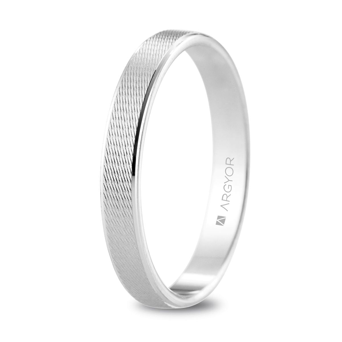 Alianza Argyor oro blanco 3mm