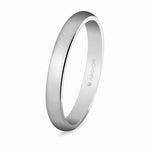 Alianza Argyor oro blanco 3mm clásica (5B306)