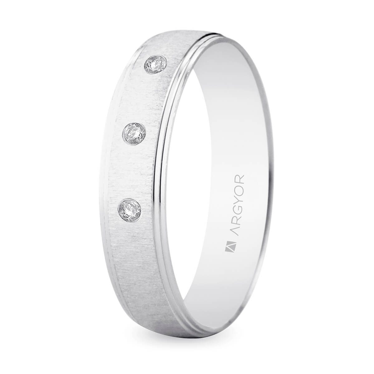 Alianza Argyor oro blanco c/diamantes