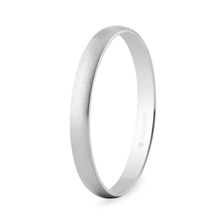 Alianza Argyor oro blanco satinada 2,5mm 5B253S
