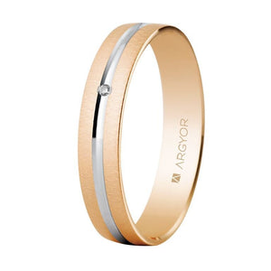 Alianza Argyor oro rosa diamante 5C41474RD