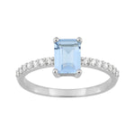 Anillo de compromiso Argyor CIR. .AZ-CIEL+BLC AG 925+RH