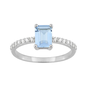 Anillo de compromiso Argyor CIR. .AZ-CIEL+BLC AG 925+RH