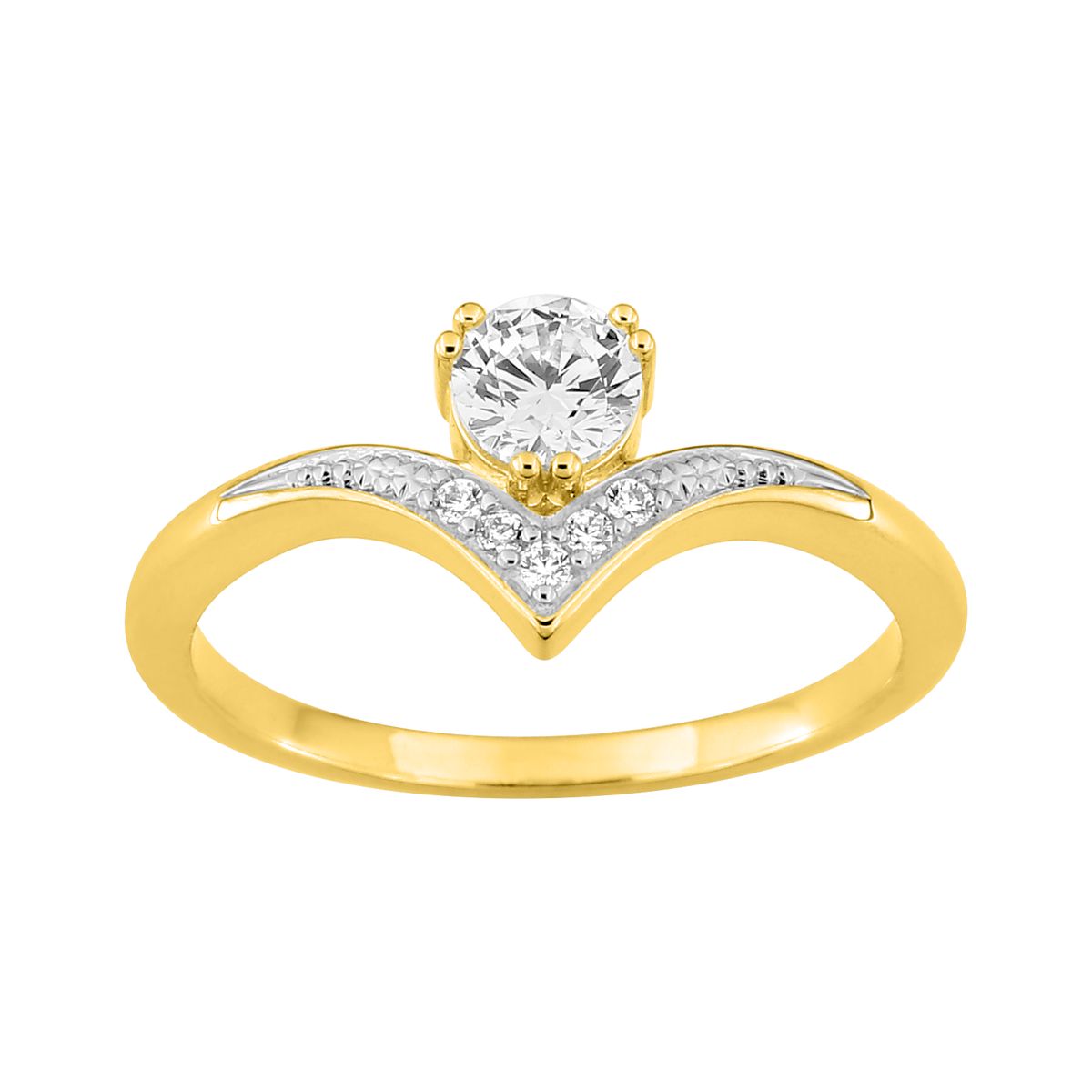 Anillo de compromiso Argyor CIR. PLAQUÉ OR+RH