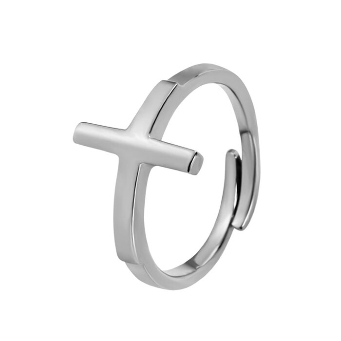 Anillo Lotus Silver LP1223-3/2 Símbolo Cruz de Plata 1ª Ley