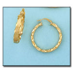 AROS ORO 18KL - 24MM - Peso: 3.45 gr 