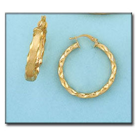 AROS ORO 18KL - 24MM - Peso: 4.15 gr 