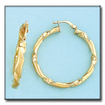 AROS ORO 18KL - 30MM - Peso: 5.15 gr 