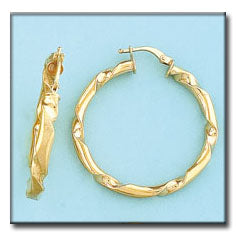 AROS ORO 18KL - 30MM - Peso: 5.15 gr 