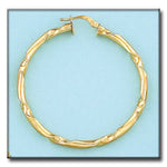AROS ORO 18KL - 40MM - Peso: 6.55 gr 