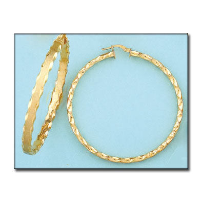 AROS ORO 18KL - 50MM - Peso: 7.60 gr 